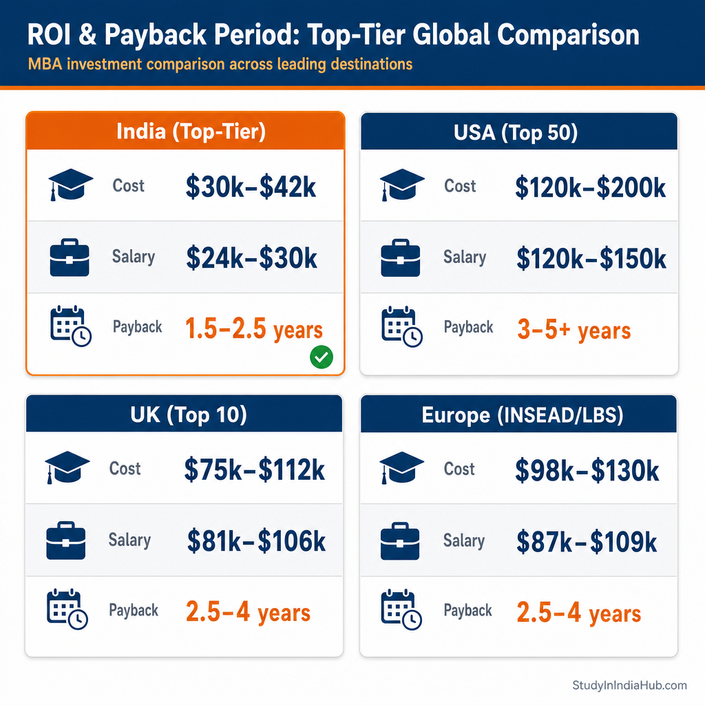 StudyInIndiaHub.com — ROI & Payback Period: Top-Tier Global Comparison